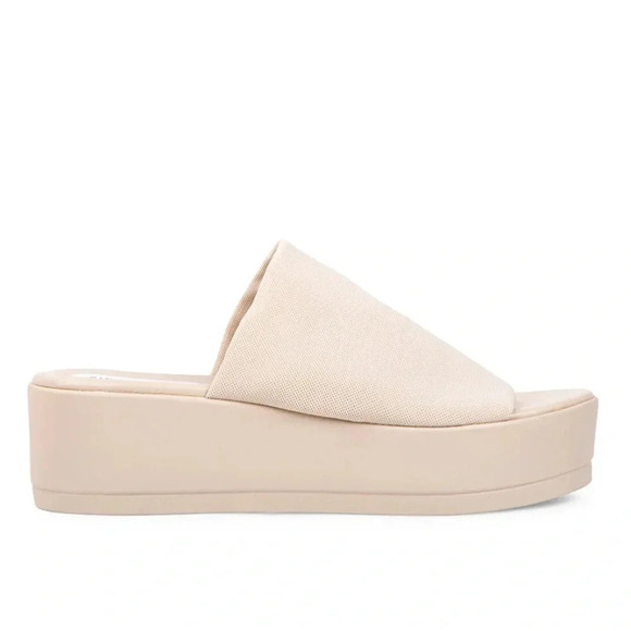 Steve Madden Platform Slinky Sandals In Colour Natural/ Cream NWB Size 10 - Picture 2 of 10